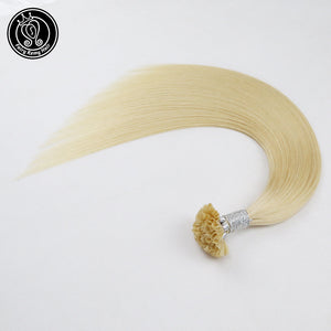 Keratin U Tip Remy Human Hair Extensions Pure Colour (16/18”) (45cm)