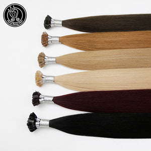 Keratin Flat Tip Remy Human Hair Extensions Pure Colour (22/24”) (60cm)