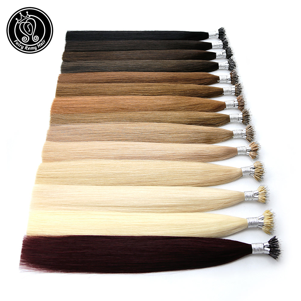 Nano Ring Remy Human Hair Extensions Pure Colour (20/22”) (55cm)