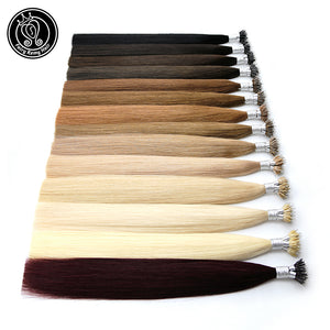 Nano Ring Remy Human Hair Extensions Pure Colour (20/22”) (55cm)