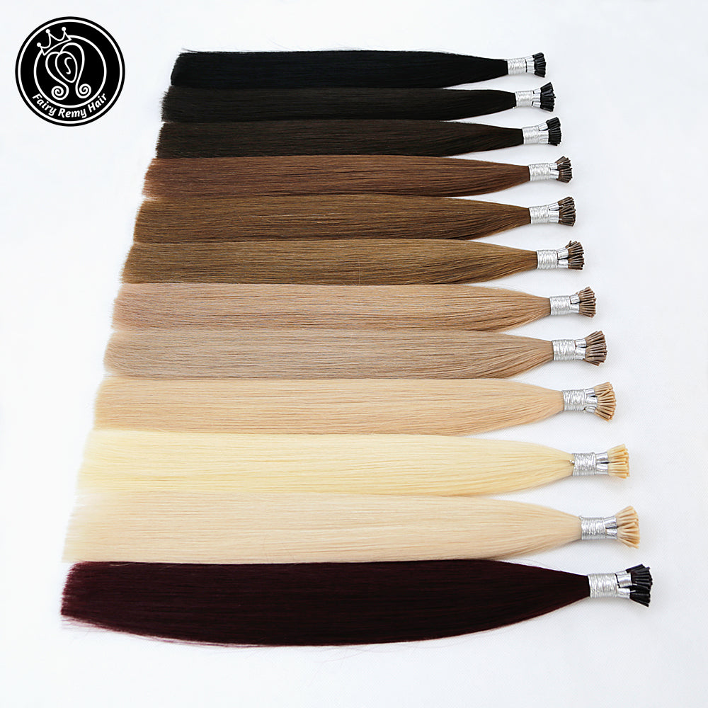 Keratin I Tip Remy Human Hair Extensions Pure Colour (16/18”) (45cm)