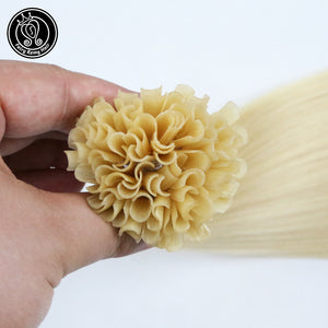 Keratin U Tip Remy Human Hair Extensions Pure Colour (18/20”) (50cm)