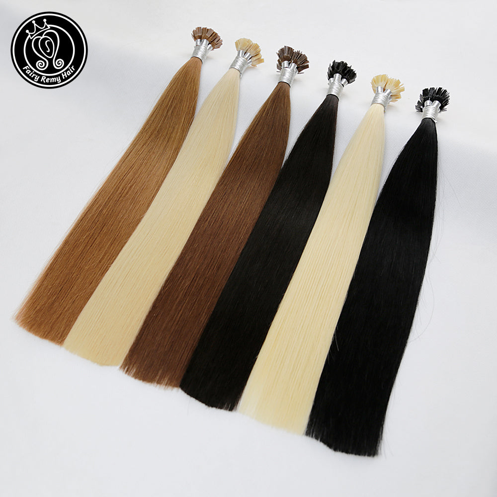 Keratin Flat Tip Remy Human Hair Extensions Pure Colour (16/18”) (45cm)