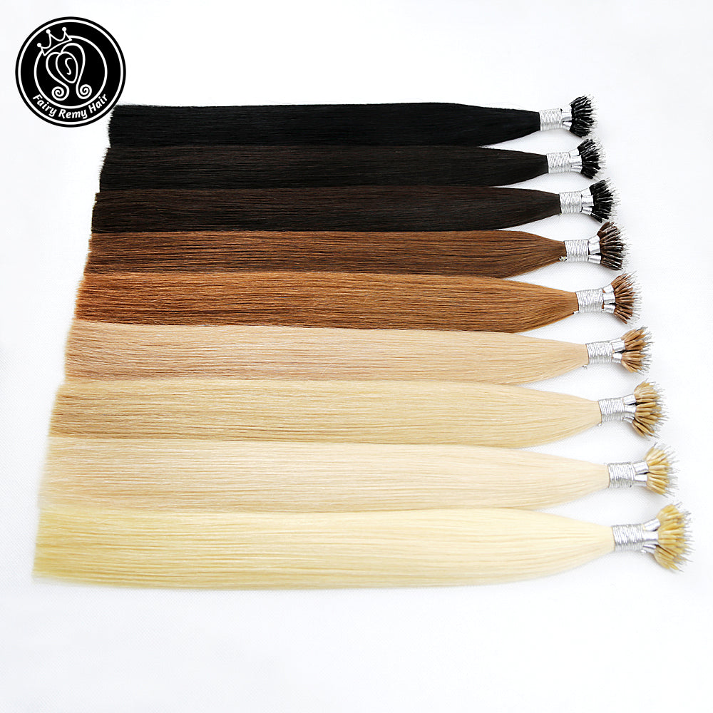 Nano Ring Remy Human Hair Extensions Mixed Colour (16/18”) (45cm)