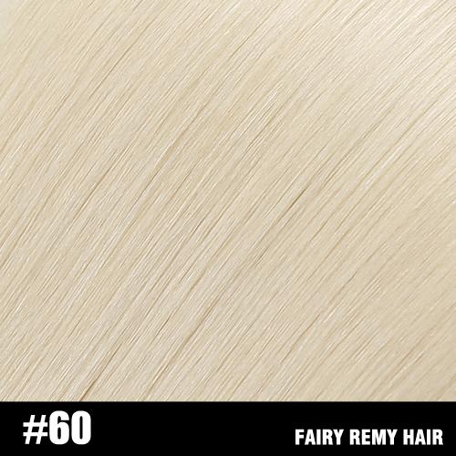 Nano Ring Remy Human Hair Extensions Pure Colour (20/22”) (55cm)