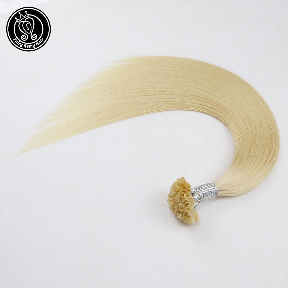 Keratin U Tip Remy Human Hair Extensions Pure Colour (18/20”) (50cm)