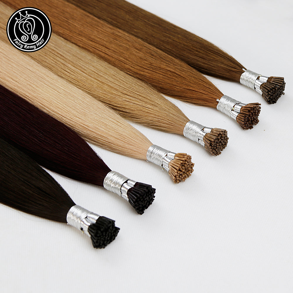 Keratin I Tip Remy Human Hair Extensions Mixed Colour (16/18”) (45cm)