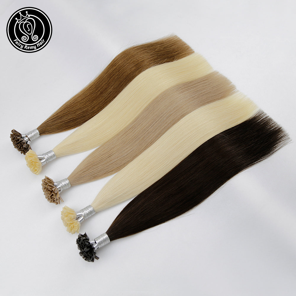 Keratin U Tip Remy Human Hair Extensions Mixed Colour (16/18”) (45cm)