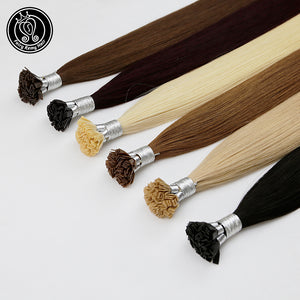 Keratin Flat Tip Remy Human Hair Extensions Pure Colour (16/18”) (45cm)
