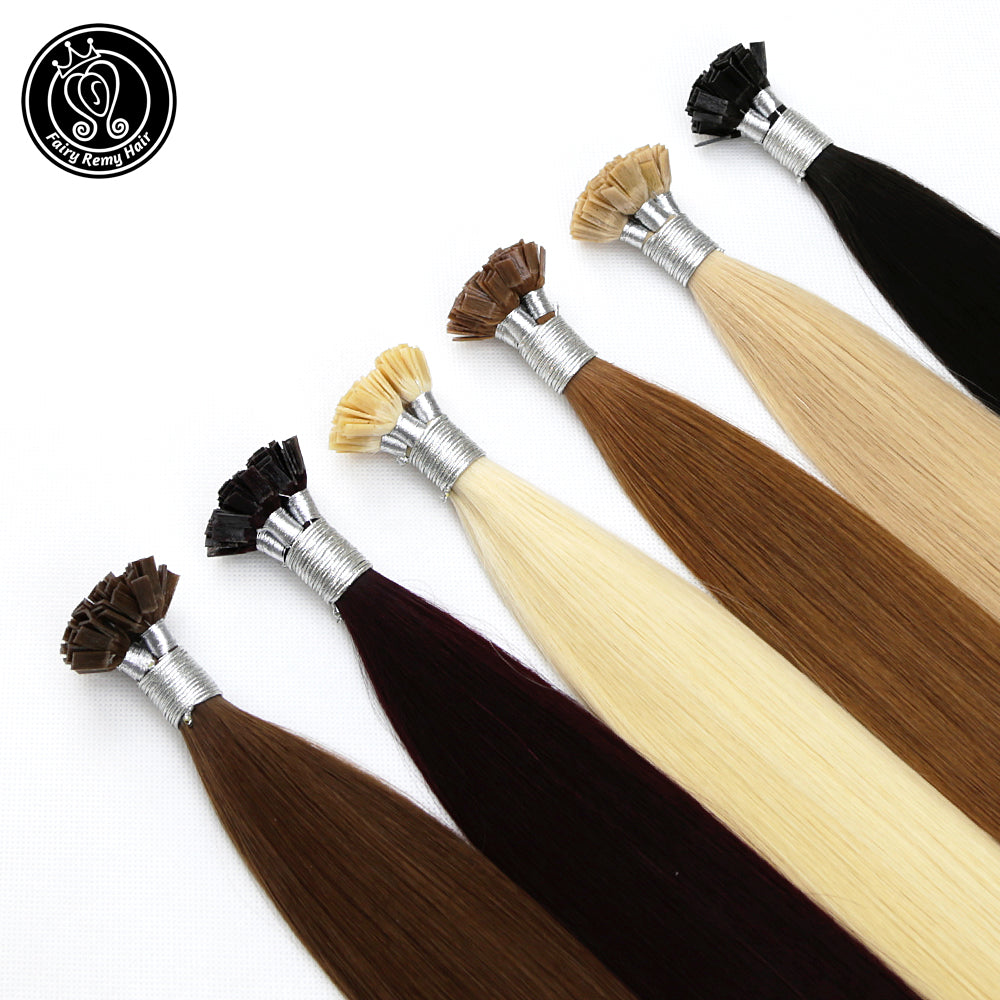 Keratin Flat Tip Remy Human Hair Extensions Piano Colour (20/22”) (55cm)